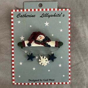 Catherine Lillywhite's Snowman Pin